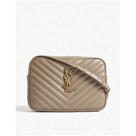 ysl camera bag taupe|LOU camera bag in quilted leather .